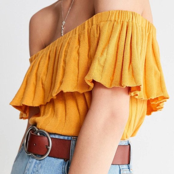 Urban Outfitters Tops - UO Remy Off The Shoulder Sweater szS